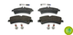 BRAKE PAD SET REAR MERCEDES SPRINTER FERODO OEM